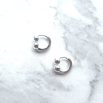 【SE230707】Sterling Silver Hoop Earrings
