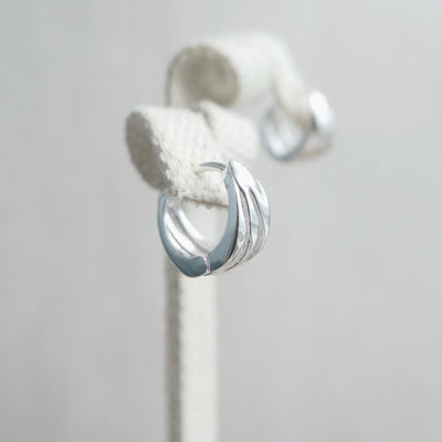 【SE230706】Sterling Silver Hoop Earrings
