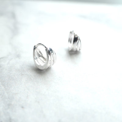 【SE230706】Sterling Silver Hoop Earrings
