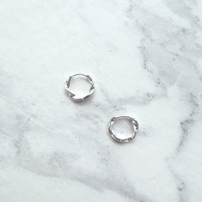 【SE230702】Sterling Silver Hoop Earrings
