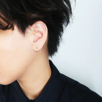 【GE230902】14K Gold Stud Earrings 