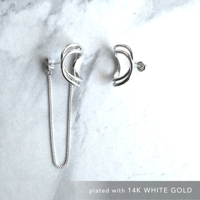 【CS201003】 Sterling Silver Dangle Earrings