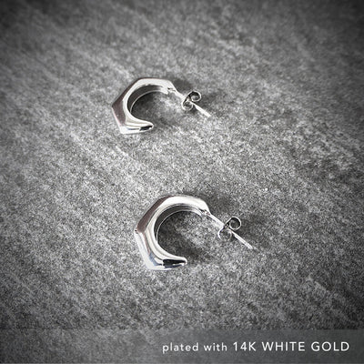 【CS210404】 Sterling Silver Hoop Earrings