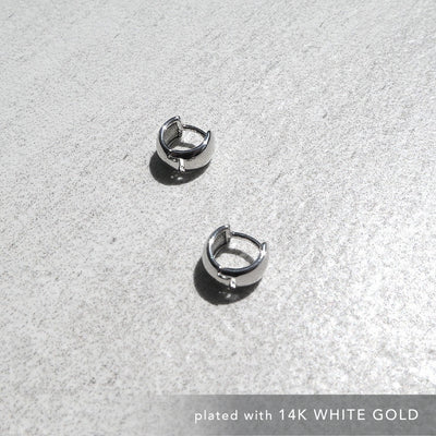 【CS201210】 Sterling Silver Huggie Earrings