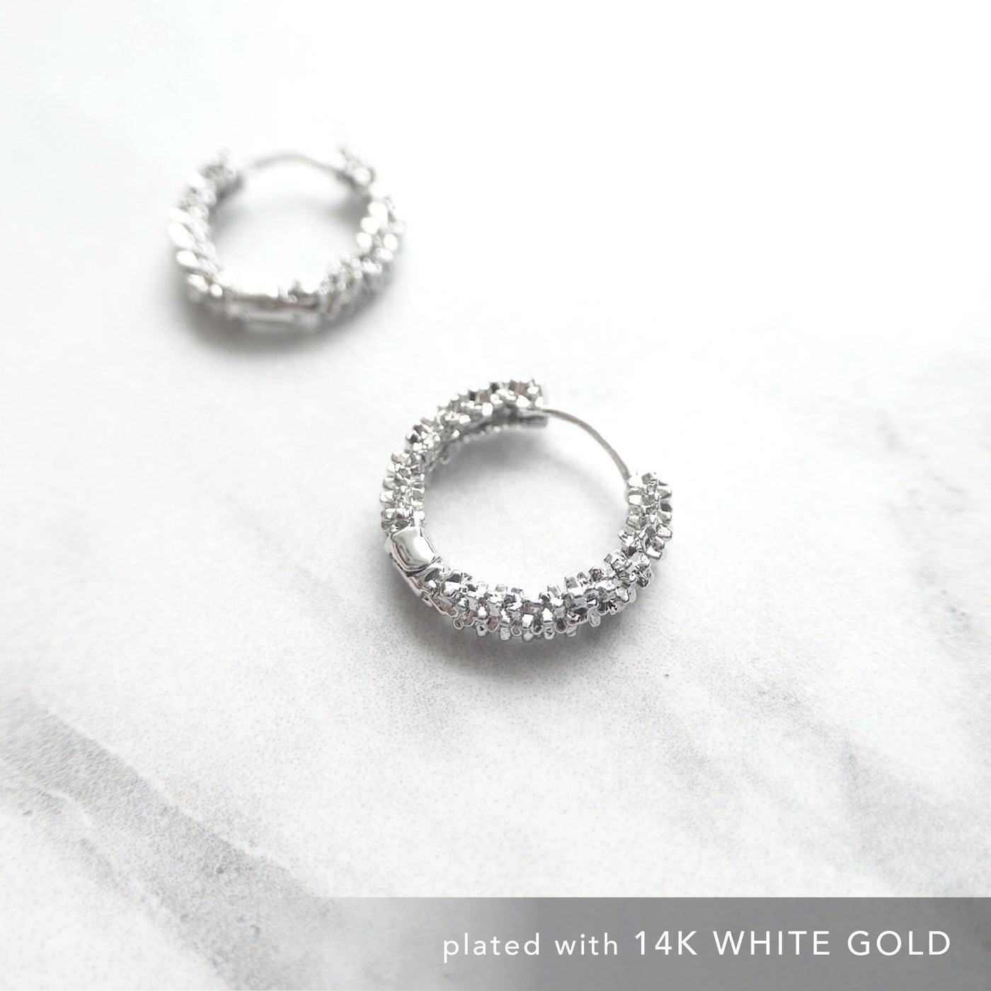 【CS210402】 Sterling Silver Hoop Earrings