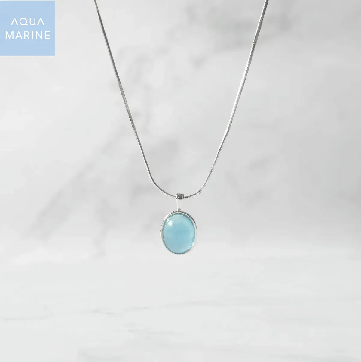 アクアマリン ペンダント ネックレス（シルバー925）| SMUK公式通販