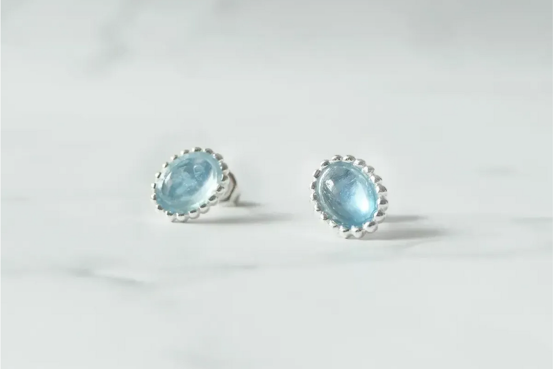 aquamarine-silver-stud-
