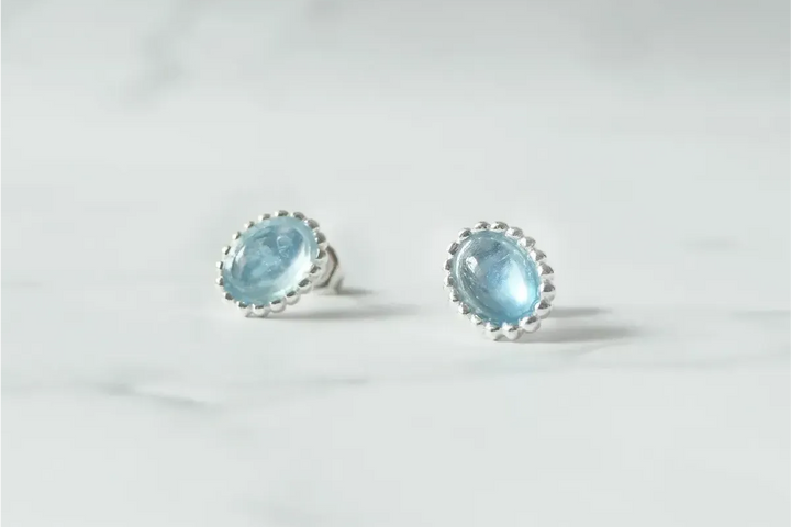 aquamarine-silver-stud-
