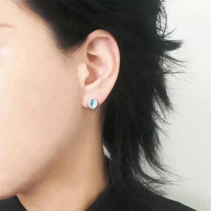 アクアマリン スタッドピアス（シルバー925）｜SMUK公式通販