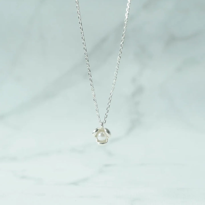 フラワーパールネックレス｜925シルバー 天然パール 6月誕生石｜SMUK