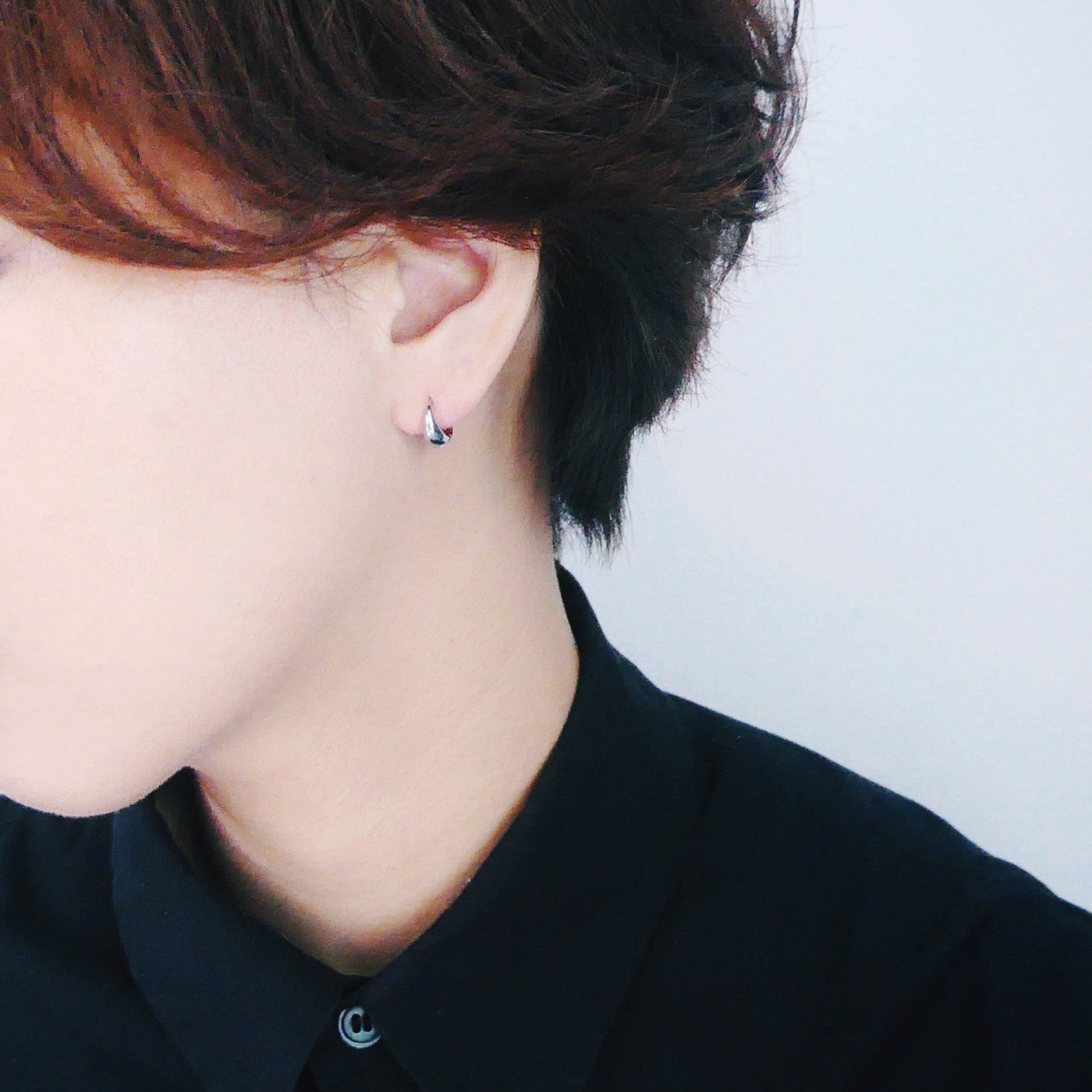 【SE230406】Sterling Silver Huggie Earrings
