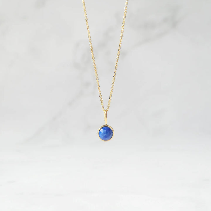 ラピスラズリ ネックレス（シルバー925／18Kゴールドプレーティング