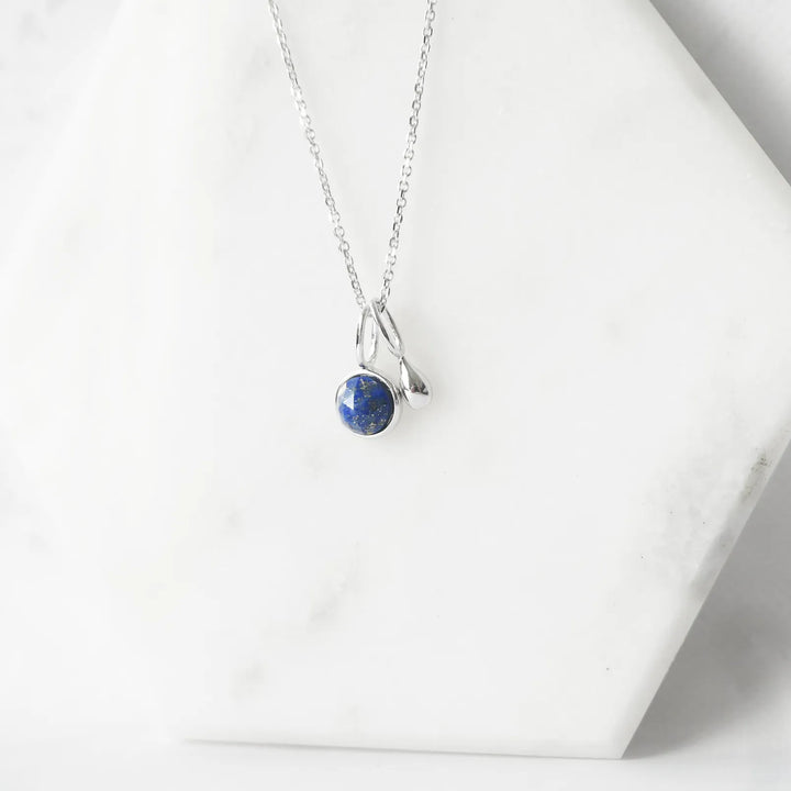 ラピスラズリ ネックレス（シルバー925／ロジウムプレーティング