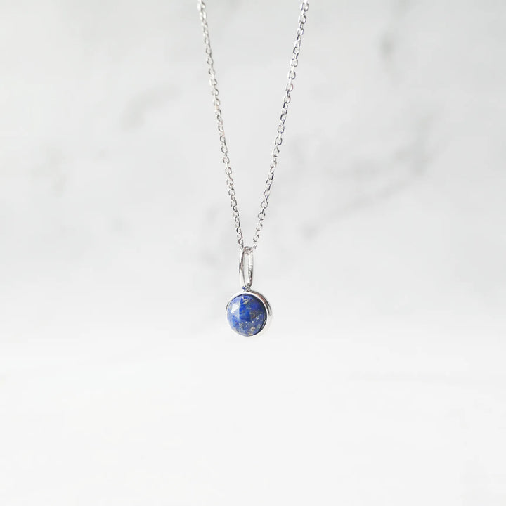 ラピスラズリ ネックレス（シルバー925／ロジウムプレーティング