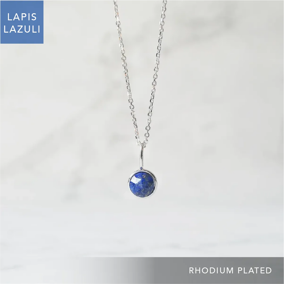 ラピスラズリ ネックレス(シルバー925/ロジウムプレーティング ラピスラズリ ネックレス(シルバー925/ロジウムプレーティング