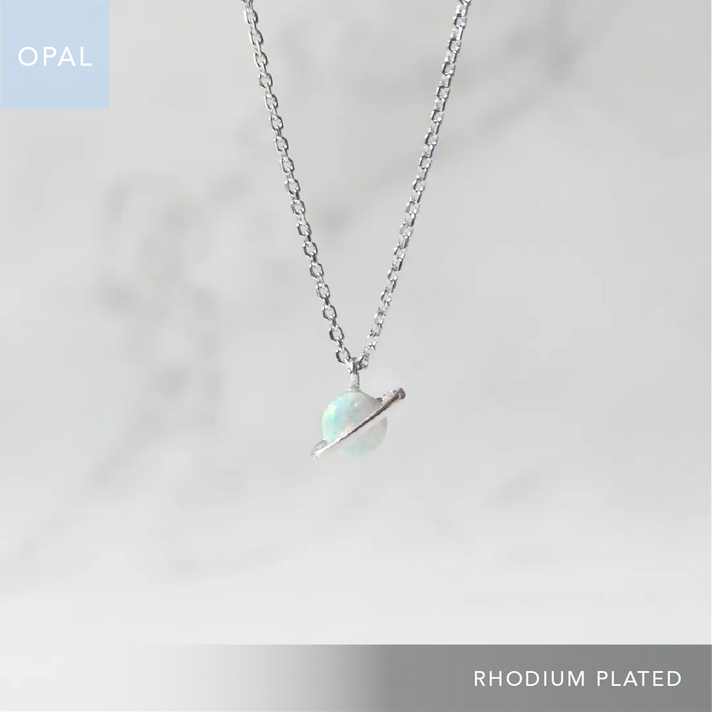 オパール プラネット ネックレス（シルバー925／ロジウムプレー