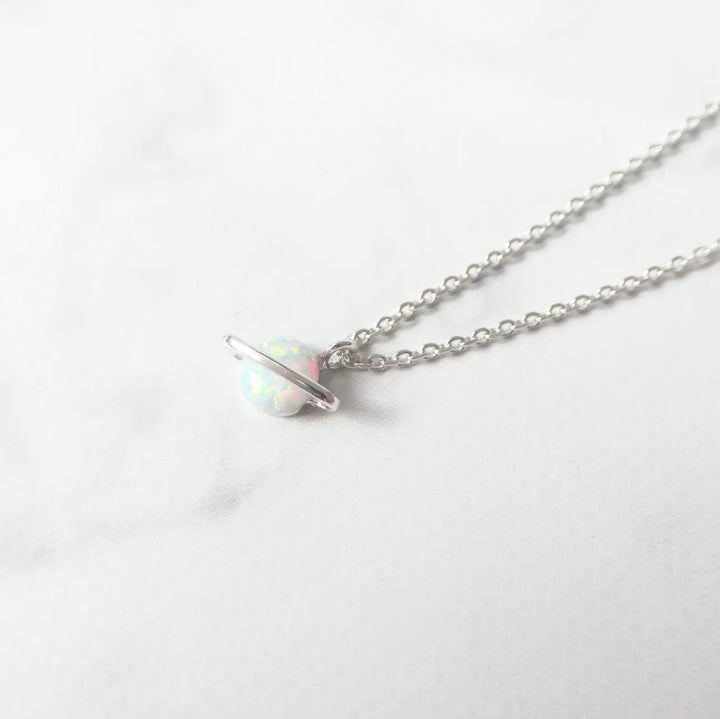 オパール プラネット ネックレス（シルバー925／ロジウムプレー