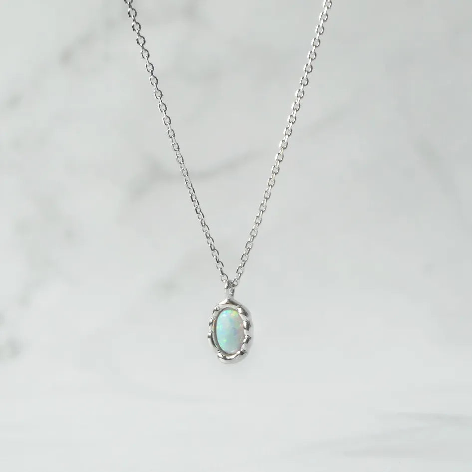 オパール ネックレス(シルバー925/ロジウムプレーティング) | SMUK オパール ネックレス(シルバー925/ロジウムプレーティング) | SMUK