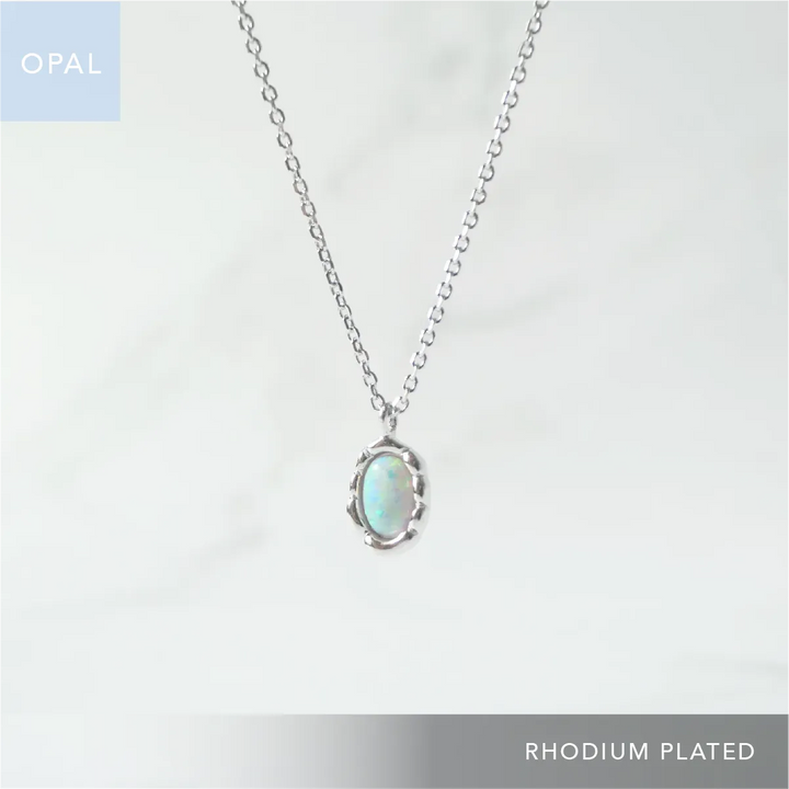 オパール ネックレス(シルバー925/ロジウムプレーティング オパール ネックレス(シルバー925/ロジウムプレーティング