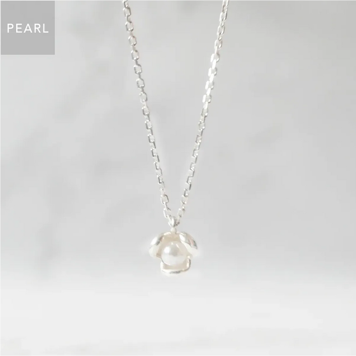 フラワーパールネックレス｜925シルバー 天然パール 6月誕生石｜SMUK