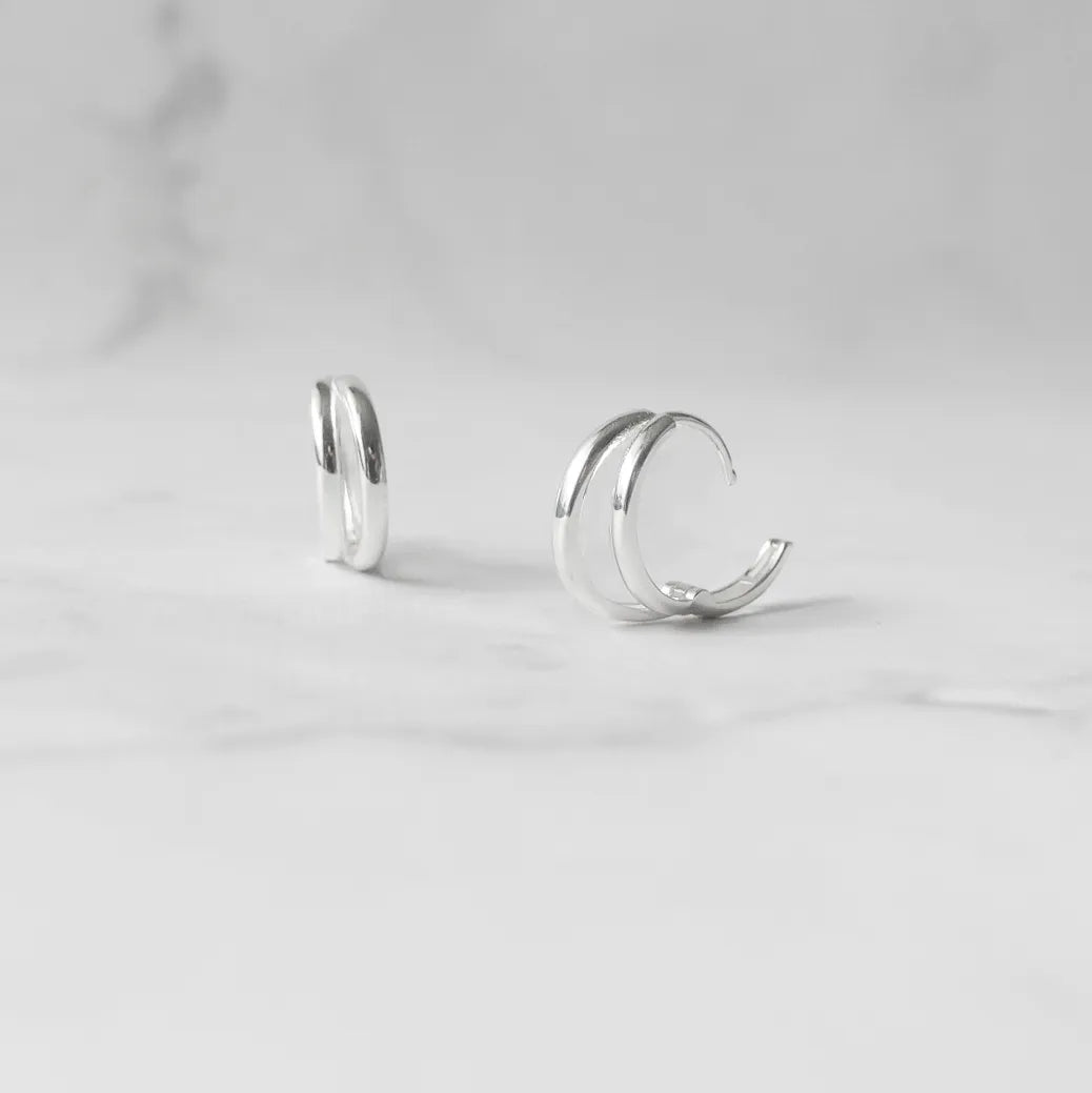 ツインライン フープピアス（シルバー925）| SMUK公式通販