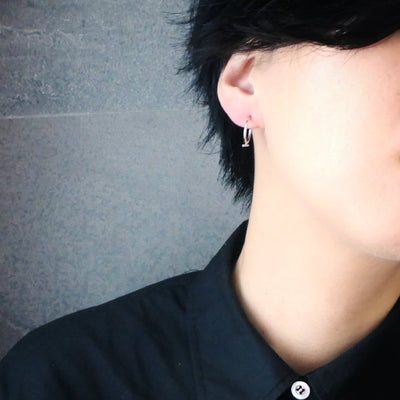 【CS191104】Sterling Silver Hoop Earrings