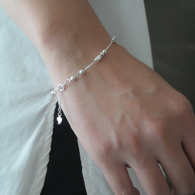 【BR210502】 Sterling Silver Beads Bracelet