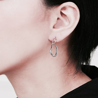 【CS191038】Sterling Silver Dangle Earrings