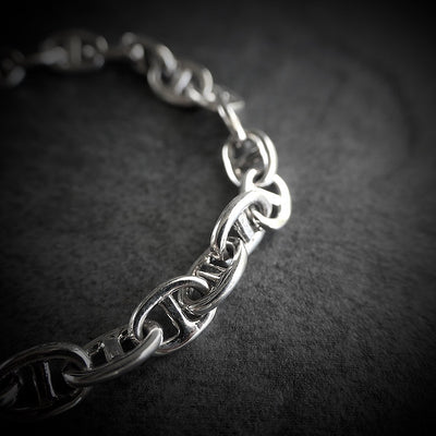 【BR201102】 Sterling Silver Chain Bracelet 