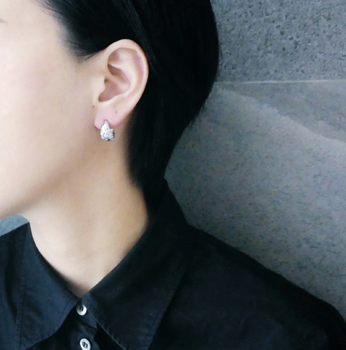 【CS200806】 Sterling Silver Hoop Earrings