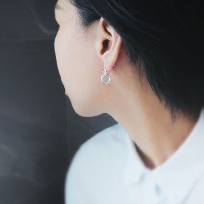 【SE210208】 Sterling Silver Dangle Earrings