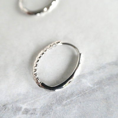 【CS200602】 Sterling Silver Hoop Earrings