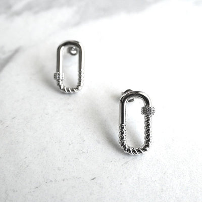 【CS201005】 Sterling Silver Stud Earrings