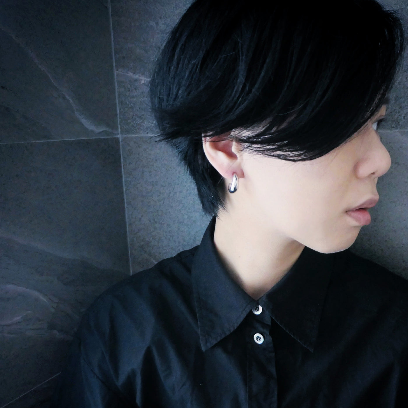 【CS200211】Sterling Silver Hoop Earrings