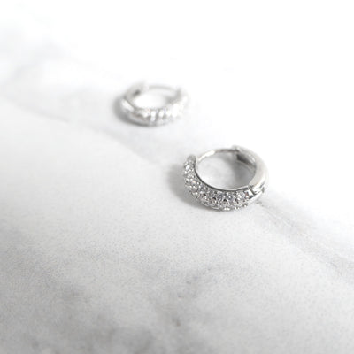 【SE221104】Sterling Silver Hoop Earrings
