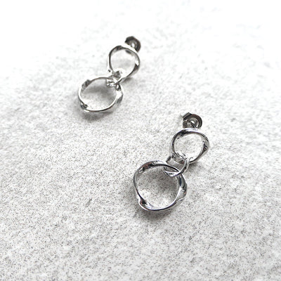 【SE210206】 Sterling Silver Dangle Earrings 