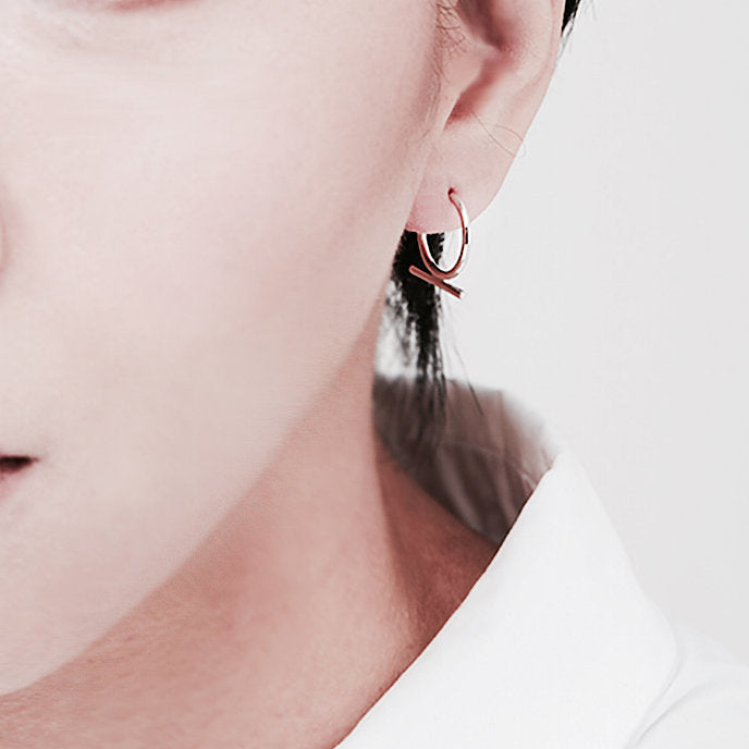 【CS191104】Sterling Silver Hoop Earrings