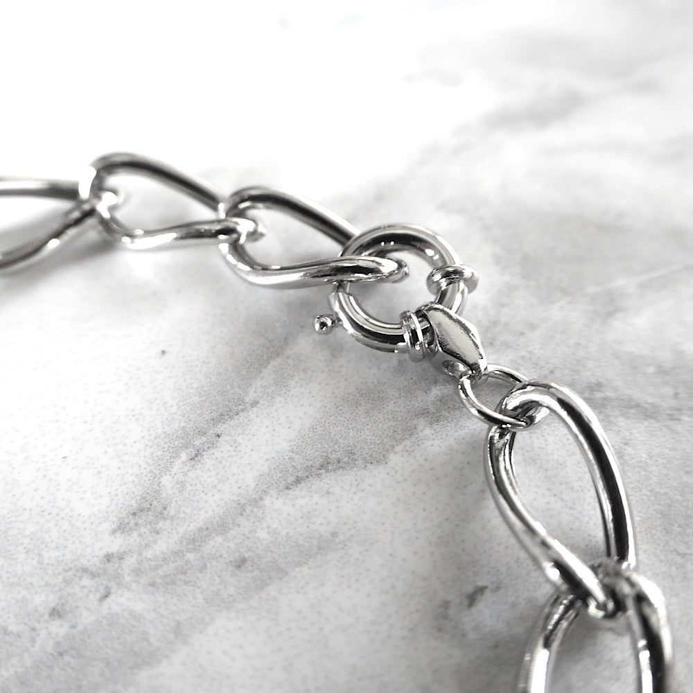 【SB210805】 Sterling Silver Chain Bracelet