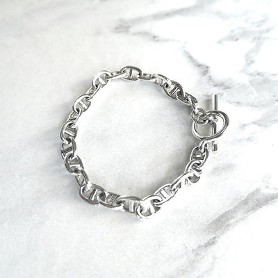 【BR201102】 Sterling Silver Chain Bracelet 