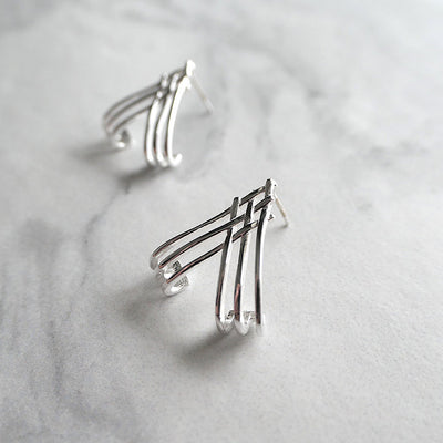 【CS200312】 Sterling Silver Hoop Earrings