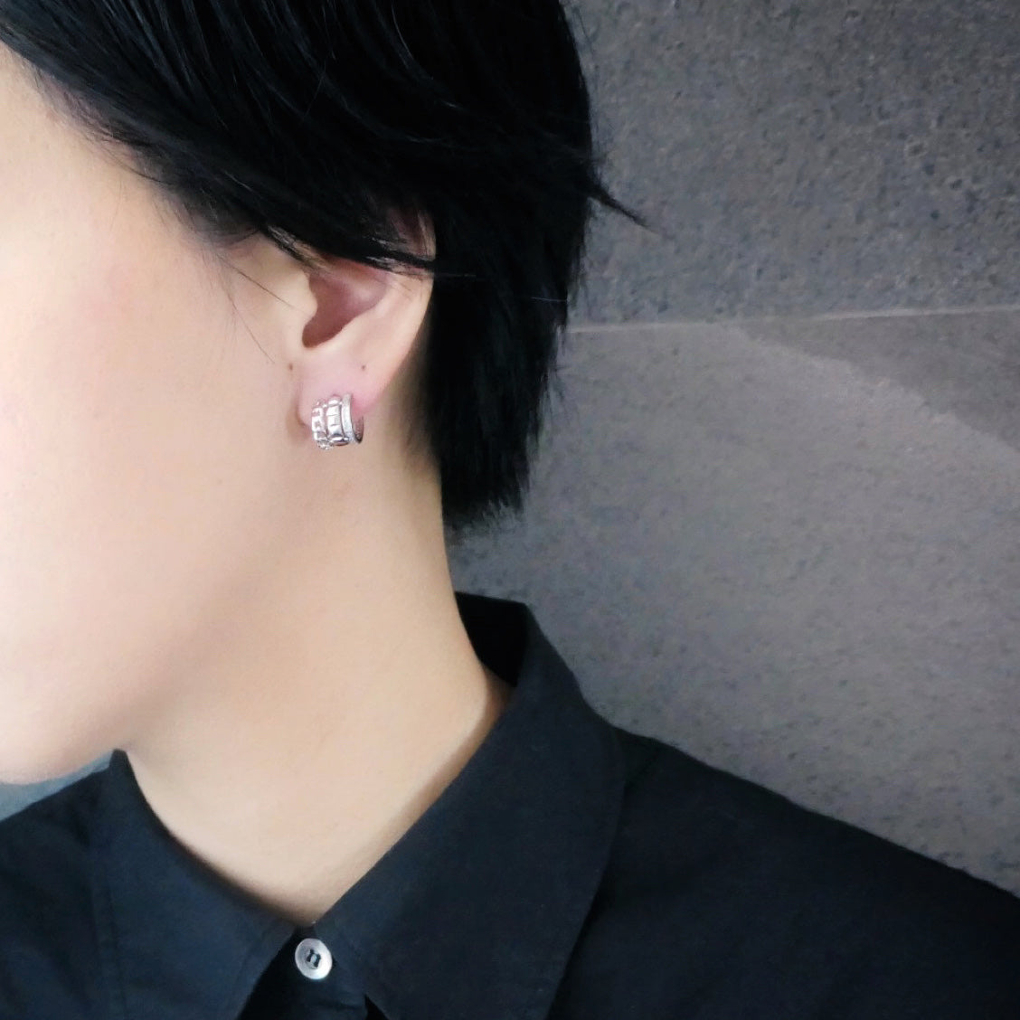 【CS200112】Sterling Silver Hoop Earrings