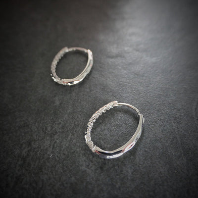 【CS200602】 Sterling Silver Hoop Earrings