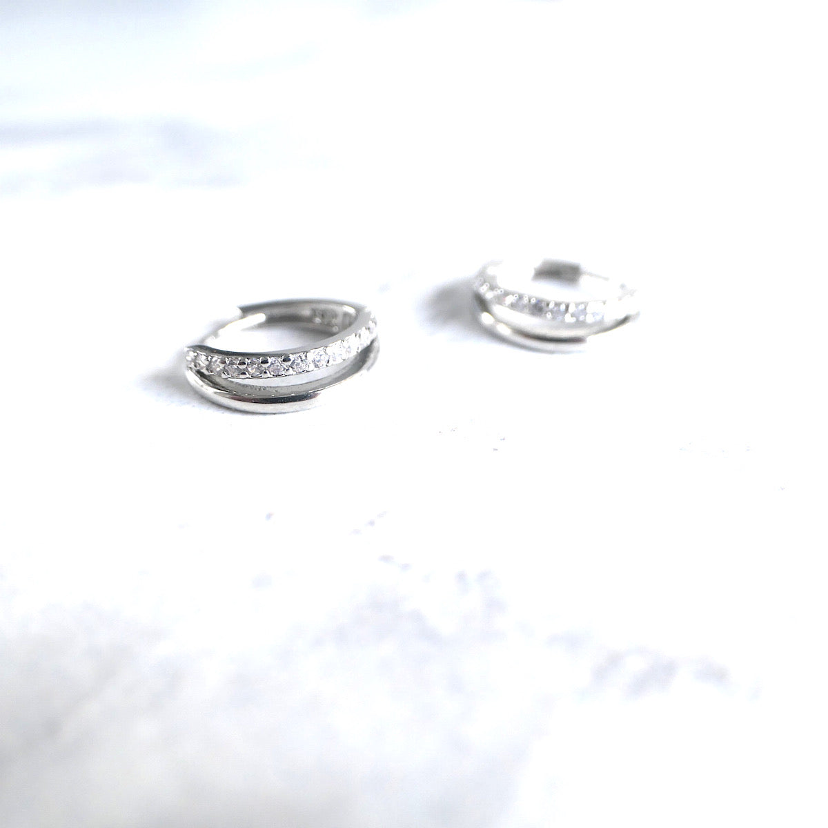 【SE220806】 Sterling Silver Hoop Earrings
