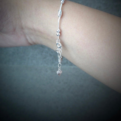 【BR210502】 Sterling Silver Beads Bracelet