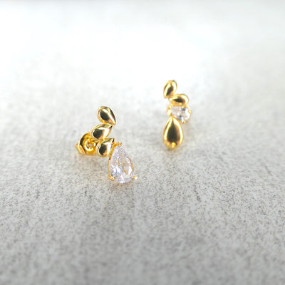 【GE220208】Gold Vermeil Stud Earrings
