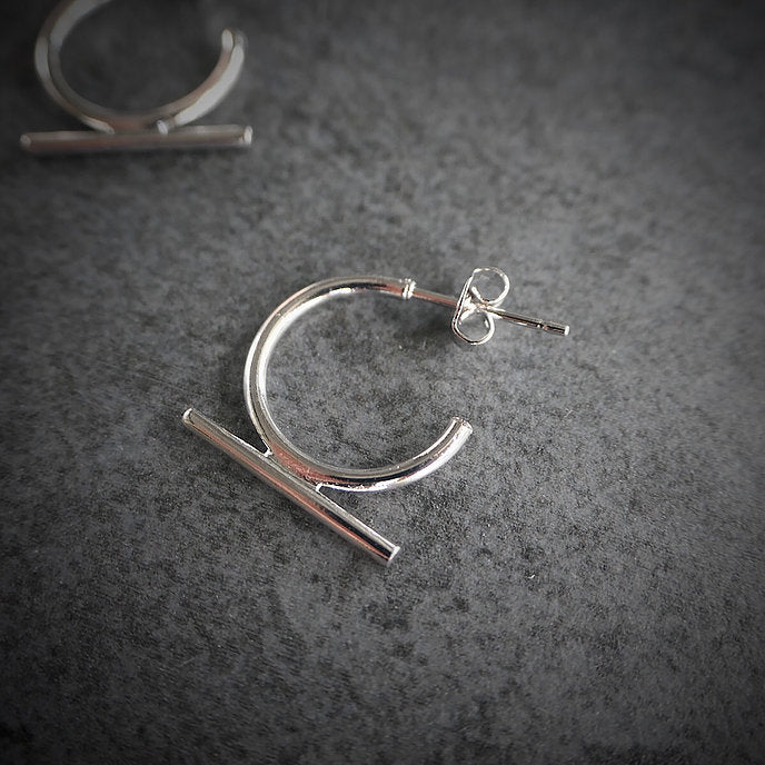 【CS191104】Sterling Silver Hoop Earrings