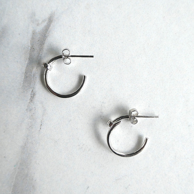 【CS191016】 Sterling Silver Hoop Earrings