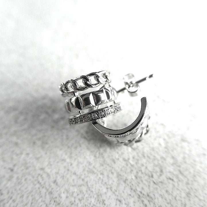 【CS200112】Sterling Silver Hoop Earrings