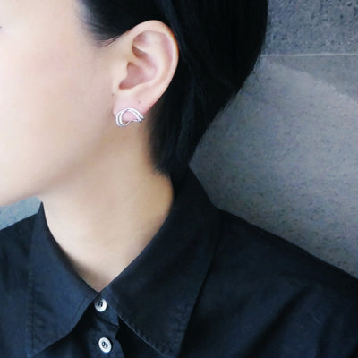 【CS201003】 Sterling Silver Dangle Earrings