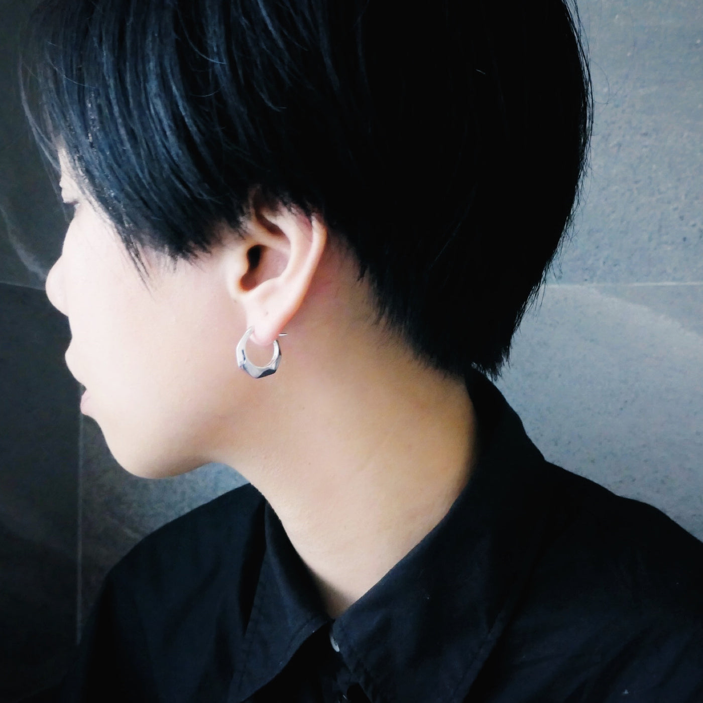 【CS200205】Sterling Silver Hoop Earrings